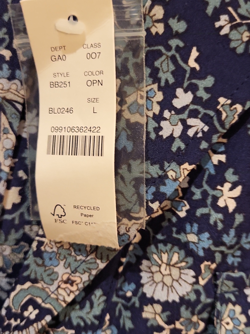 NWT J. Crew Silk Paisley Long Sleeved Blouse Size Large - Picture 4 of 7